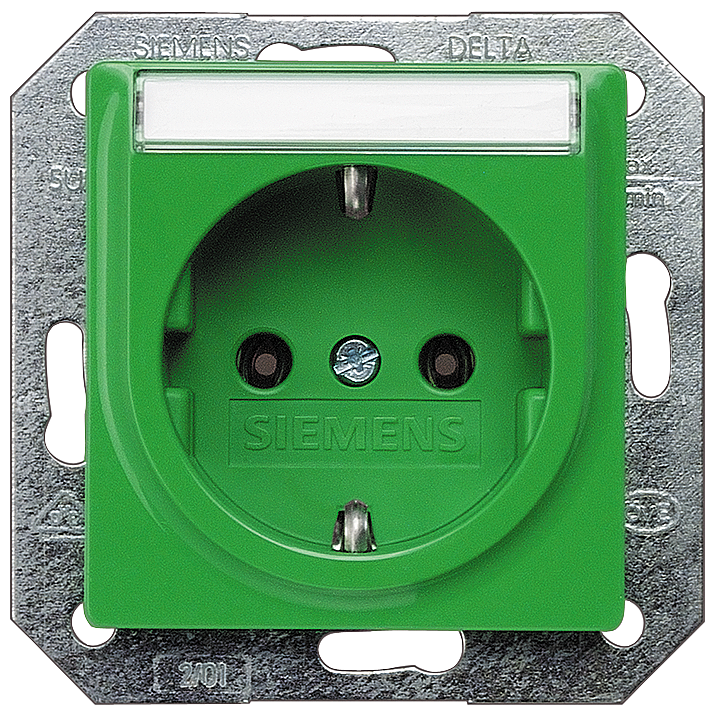 P_I201_XX_02612P 5UB1537 I-SYST. SCHUKO+PLATE GREEN - Зображення 1