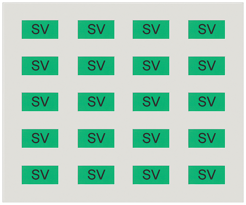 P_I201_XX_03919P 5UH1084 SCHUKO-LABELING SET SV - Зображення 1