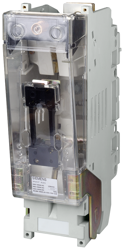 P_I201_XX_04166P 3NH7520 LV HRC FUSE BASE SZ.4A 1P FLAT - Зображення 1