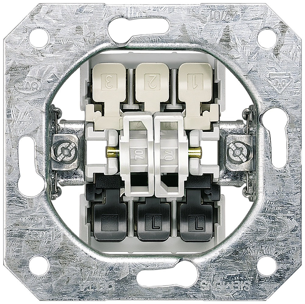 P_I201_XX_04481P 5TD2115-0KK DELTA DOUBLE PUSHBUTTON INSERT FM - Зображення 1