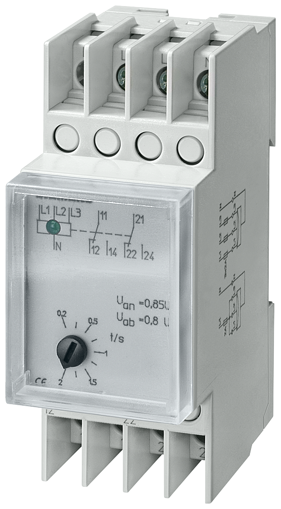P_I201_XX_04550P 5TT3407 VOLTAGE RELAY, SHORT-TIME 20MS - Зображення 1