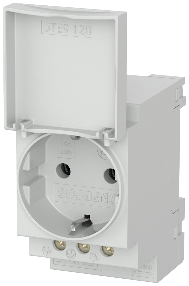 P_I201_XX_04792P 5TE6801 SCHUKO SOCKET 16A 3-POLE - Зображення 1