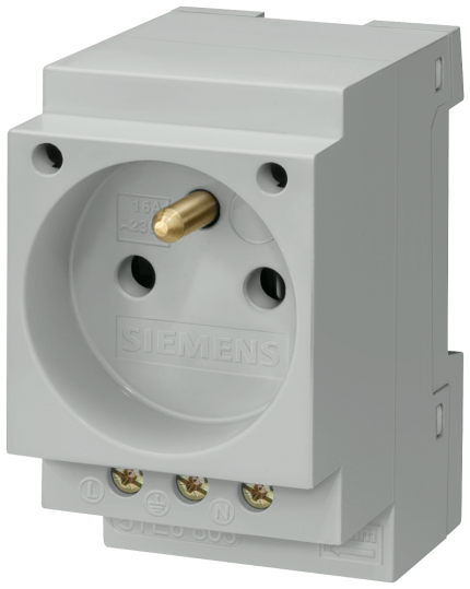5TE6803  SCHUKO SOCKET 16A 3-POLE