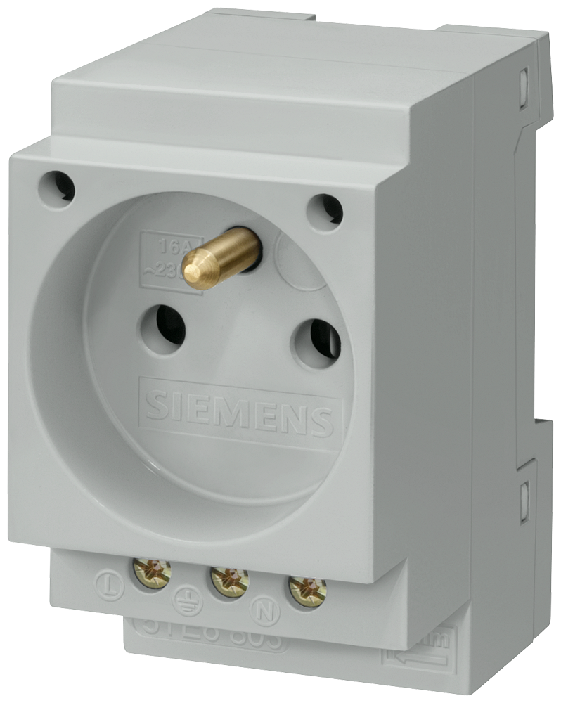 P_I201_XX_04794P 5TE6803 SCHUKO SOCKET 16A 3-POLE - Зображення 1