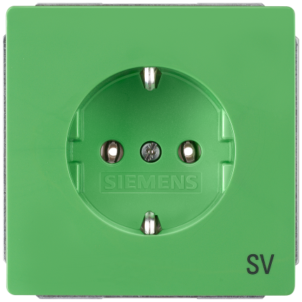 5UB1815 STYLE SCHUKO INCR.TP + L,GREEN