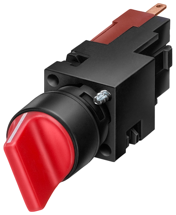 P_NSD0_XX_00784P 3SB2210-2DB01 TOGGLE SWITCH, BLACK, I-O-II, 1N... - Зображення 1