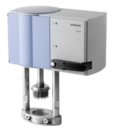 SQV91P30 Електромоторний привод, 1100 N, 20/, AC/DC 24 V, 3-поз. / DC 0…10 V / DC 4…20 mA, пруж., 120 s